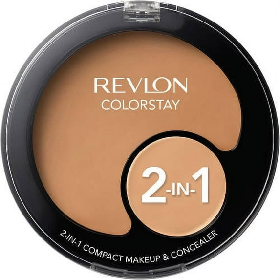 Revlon Colorstay 2-in-1 Compact Makeup and Concealer, Natural Tan 330