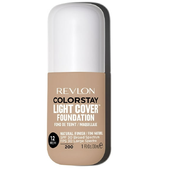 Revlon Colorstay Light Cover Foundation, Natural Finish, SPF 30, #200 Nude