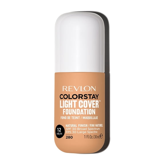 Revlon Colorstay Light Cover Foundation, Natural Finish, SPF 30, #280 Tawny