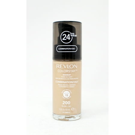 Revlon Colorstay Makeup Foundation Combination/Oily Skin 200 Nude 1 Ounce
