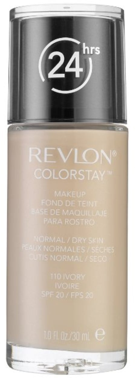 Revlon Colorstay Makeup with SoftFlex, Normal/Dry Skin SPF 15, Ivory [110] 1 oz (Pack of 2)