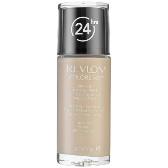 Revlon Colorstay Makeup with SoftFlex, Normal/Dry Skin SPF 15, Ivory [110] 1 oz (Pack of 2)