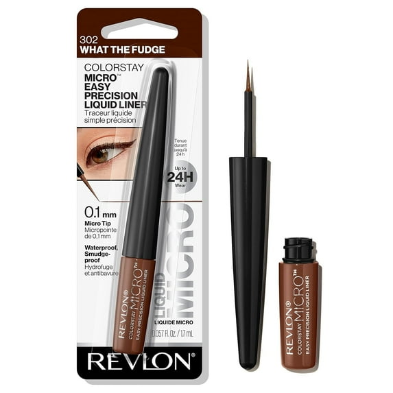 Revlon Colorstay Micro Easy Precision Liquid Liner, 302 What The Fudge (Pack of 2)