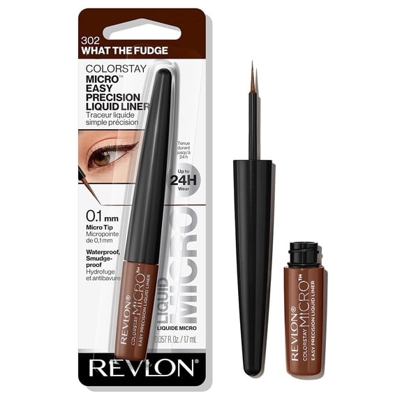Revlon Colorstay Micro Easy Precision Liquid Liner, 302 What The Fudge (Pack of 6)