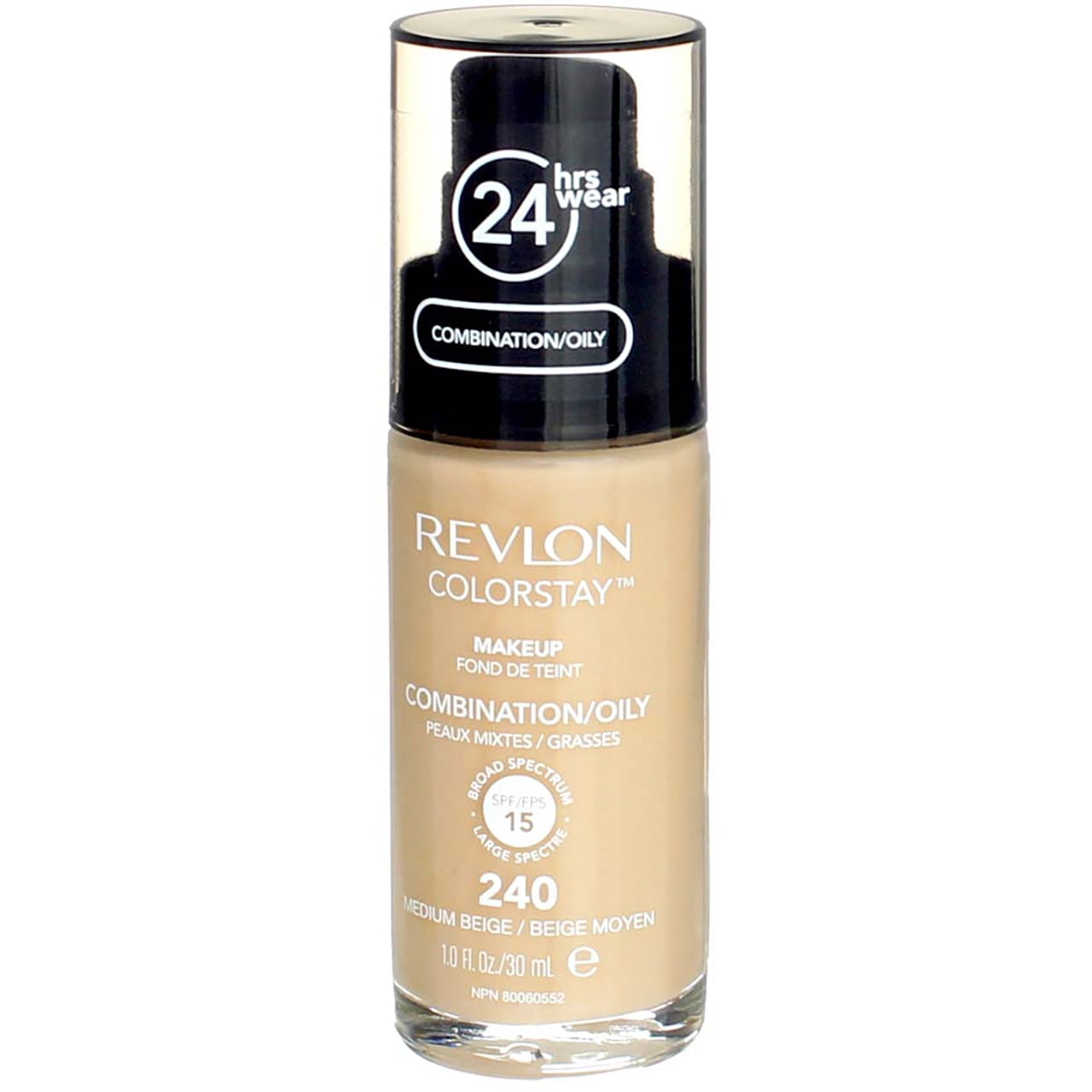 Revlon Colorstay for Combo/Oily Skin Makeup, Medium Beige [240] 1 oz (Pack of 2)
