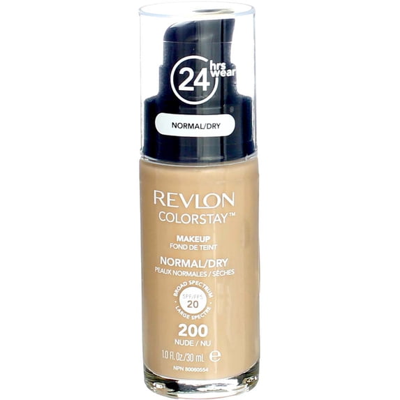 Revlon Colorstay for Combo/Oily Skin Makeup, Nude [200] 1 oz (Pack of 4)