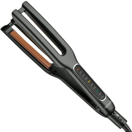 Revlon Copper Ceramic Dual Plate Flat Iron, Black