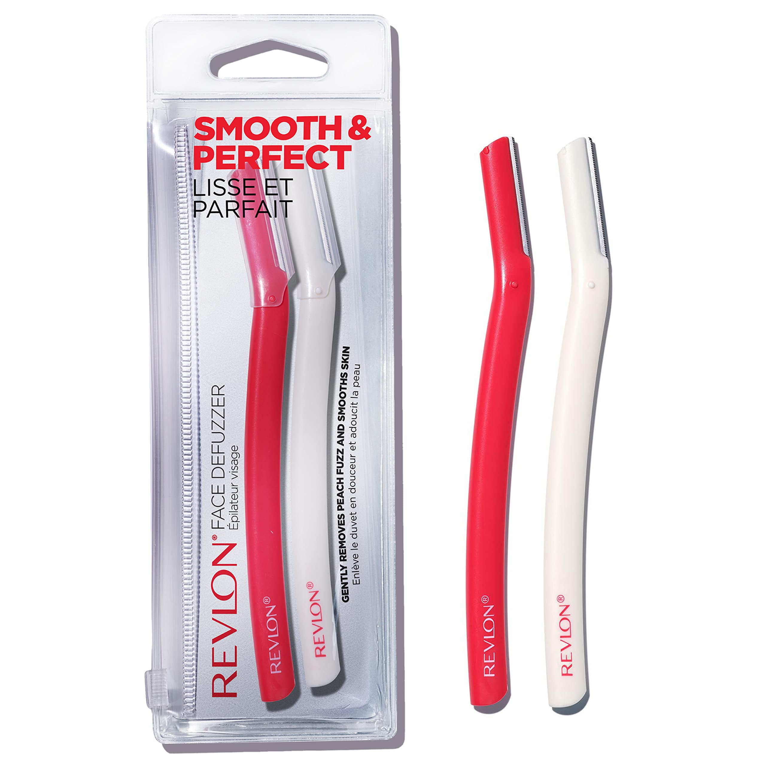 Revlon Dermaplaning Tool, Facial Razor & Hair Removal Tool, High Precision Blade,Smooth & Even Skin, Stainless Steel (Pack Of 2)