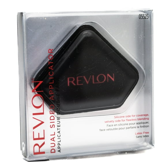 Revlon DUAL SIDED APPLICATOR, Silicone Side for Coverage, Velvety Side for Blending
