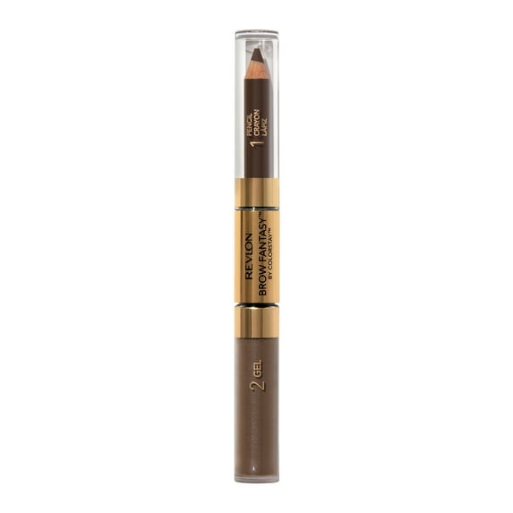 Revlon ColorStay Brow Fantasy Dual Sided Natural Eyebrow Color Pencil, 106 Dark Brown