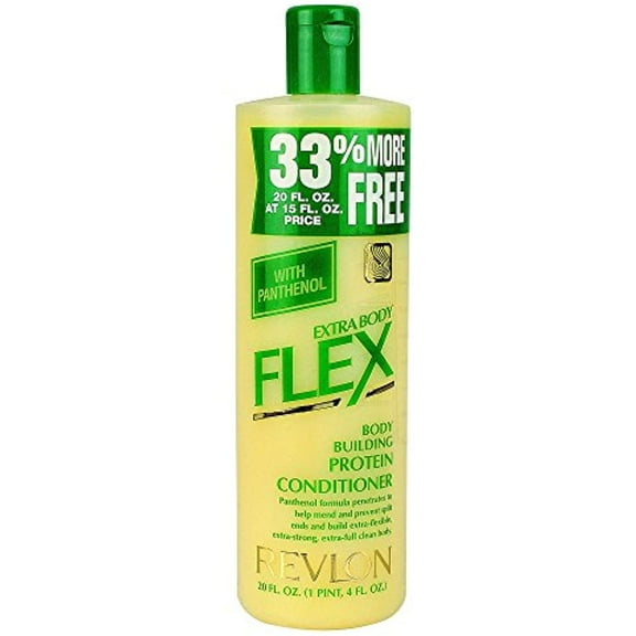 Revlon Flex Extra Body Conditioner With Panthenol 592 Ml / 20 Oz For Extra Bounce - Worldwide Shipping