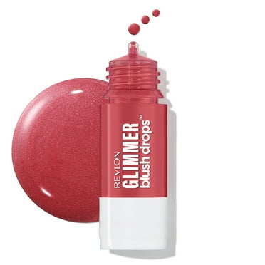 Revlon Glimmer Blush Drops, Liquid Cheek Blush, 103 Field of Roses, 0.32 fl oz