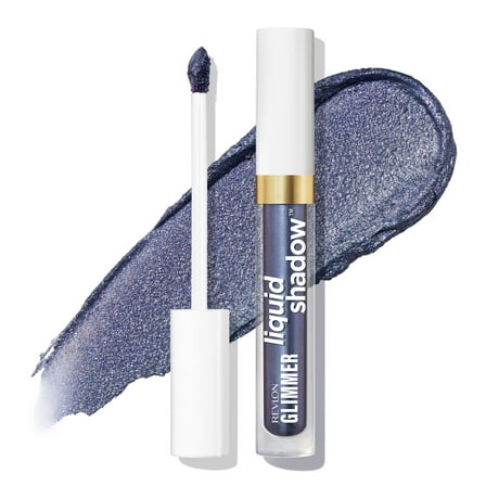 Revlon Glimmer Liquid Shadow, Shimmer Eyeshadow Makeup, 207 Once in a Blue Moon, 0.10 fl oz