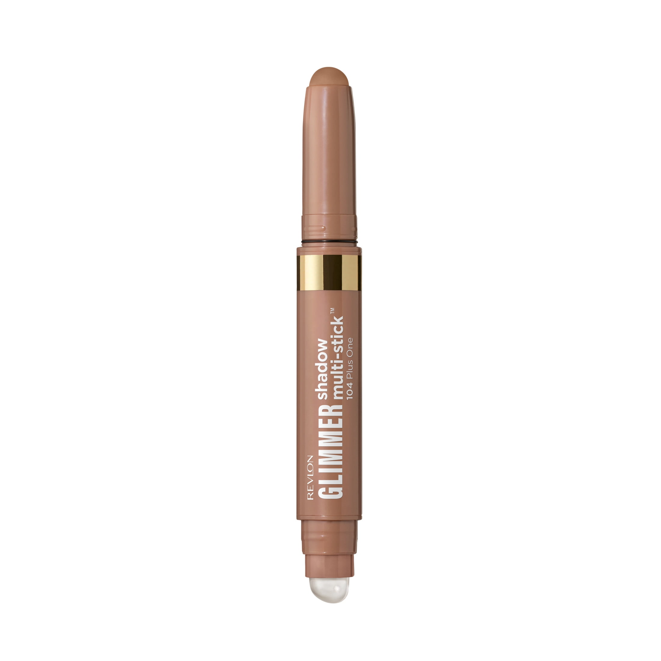 Revlon Glimmer Eyeshadow Multi-Stick Eye Makeup with Jelly Blender, 104 Plus One