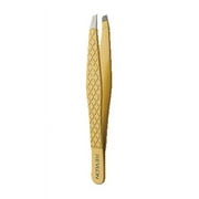 Revlon Gold Series Slant Tip Tweezer, Tips Coated with Diamond Particles for Maximum Gripping Power