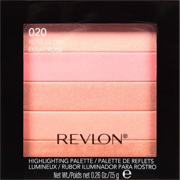 Revlon Highlighting Palette, Rose Glow, 0.26 Oz