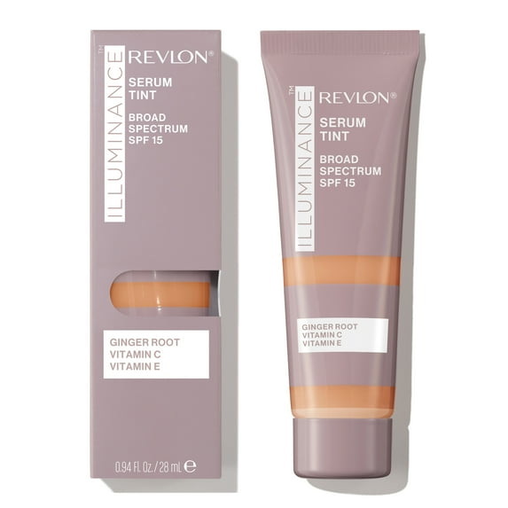 Revlon Illuminance Serum Tint, Liquid Foundation, Light Buildable Coverage, 409 Brulee, 0.94 fl oz