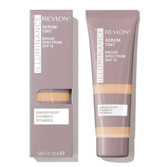 Revlon Illuminance Serum Tint, Liquid Foundation, Light Buildable Coverage, 209 Buff Beige, 0.94 fl oz