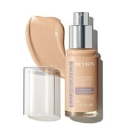 Revlon Illuminance Skin-Caring Liquid Foundation Makeup, Medium Coverage, 301 Cool Beige, 1 fl oz