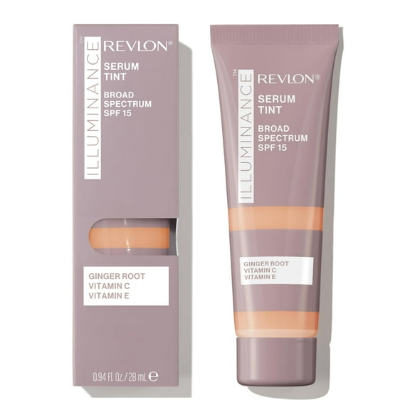 Revlon Illuminance Tinted Serum, Triple Hyaluronic Acid, Evens Out Skin Tone Over Time and Hydrates All Day, SPF 15, 313 Light Tan, 0.94 fl oz.