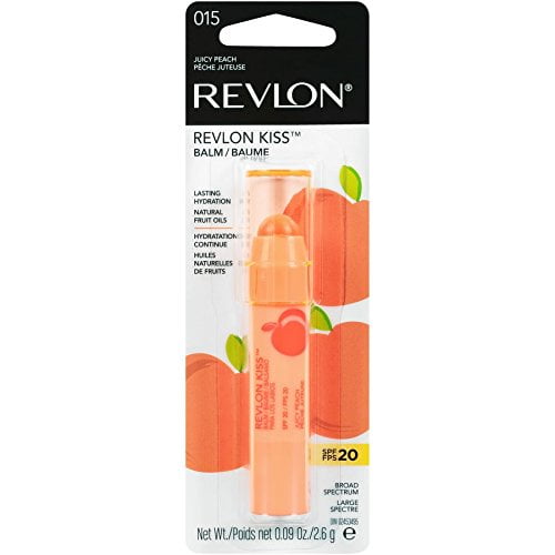 Revlon Kiss Hydrating Lip Balm, SPF 20, 015 Juicy Peach - image 1 of 2