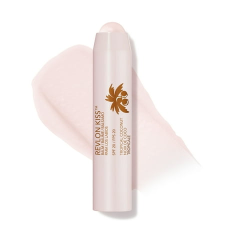 Revlon Kiss Hydrating Lip Balm, SPF 20, Tropical Coconut, 0.09 oz