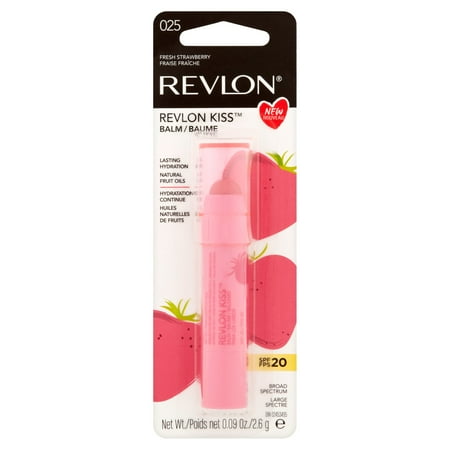 Revlon Kiss Hydration Lip Balm, SPF 20, 025 Fresh Strawberry