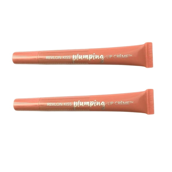 Revlon Kiss Plumping Lip Creme, Cashmere Creme Lip Balm Color Stay. (Pack of 2)
