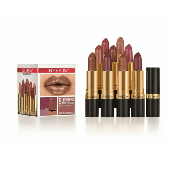 Revlon Super Lustrous Nude Collection 9 Piece Lipstick Set