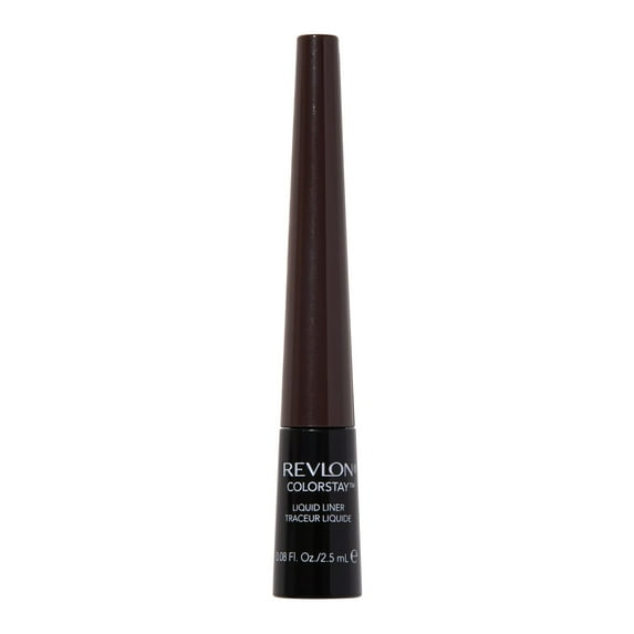 Revlon Liquid Eyeliner by Revlon, ColorStay Eye Makeup, Waterproof, Smudgeproof, Longwearing with Ultra-Fine Tip, Brown Black, 0.08 Fl Oz