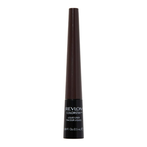 Revlon Liquid Eyeliner by Revlon, ColorStay Eye Makeup, Waterproof, Smudgeproof, Longwearing with Ultra-Fine Tip, Brown Black, 0.08 Fl Oz