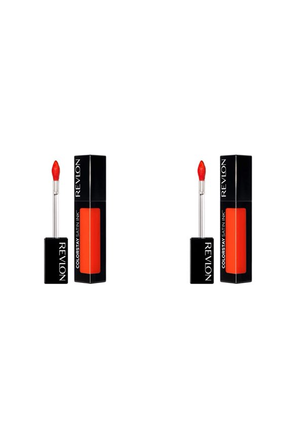 Liquid Lipstick, Face Makeup, Colorstay Satin Ink, Longwear Rich Lip Colors, Formulated With Black Currant Seed Oil, 014 Smokin, Hot, 0.17 Fl Oz (Pack Of 2)