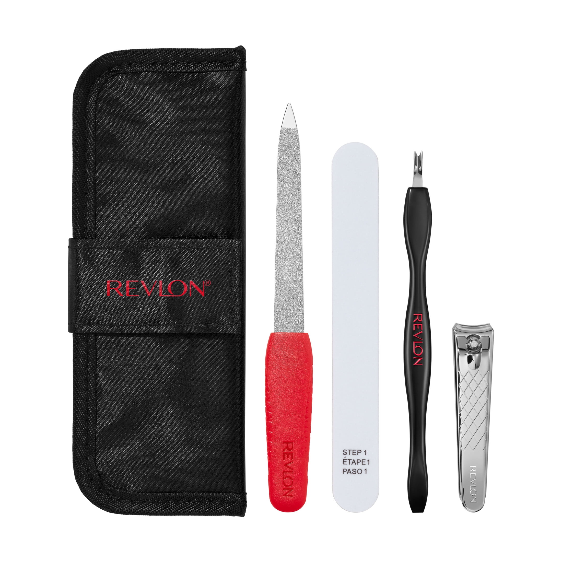 PR REV Manicure Essentials Kit with Travel Case, Nail Care T