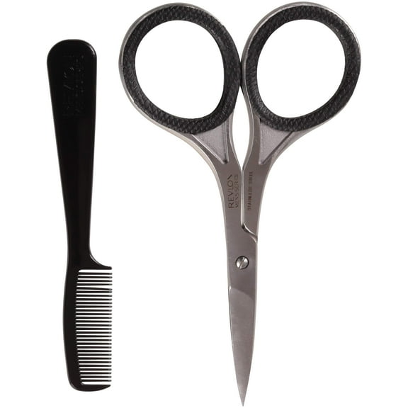 Revlon Men,S Series Facial Hair Kit, Includes Scissors And Comb For Trimming And Styling, Made With Stainless Steel