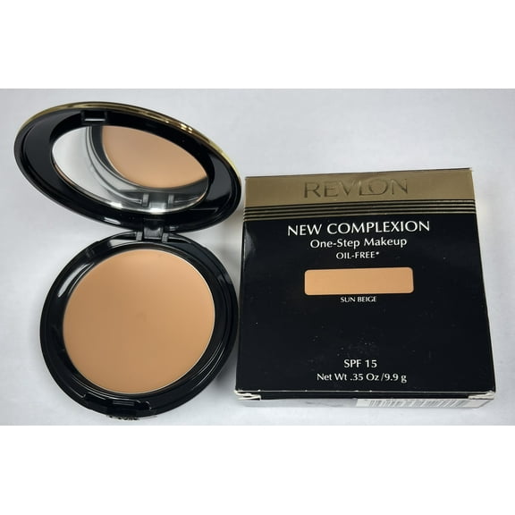 Revlon One Step Oil Free Compact Makeup SUN BEIGE 0.35 oz SPF 15