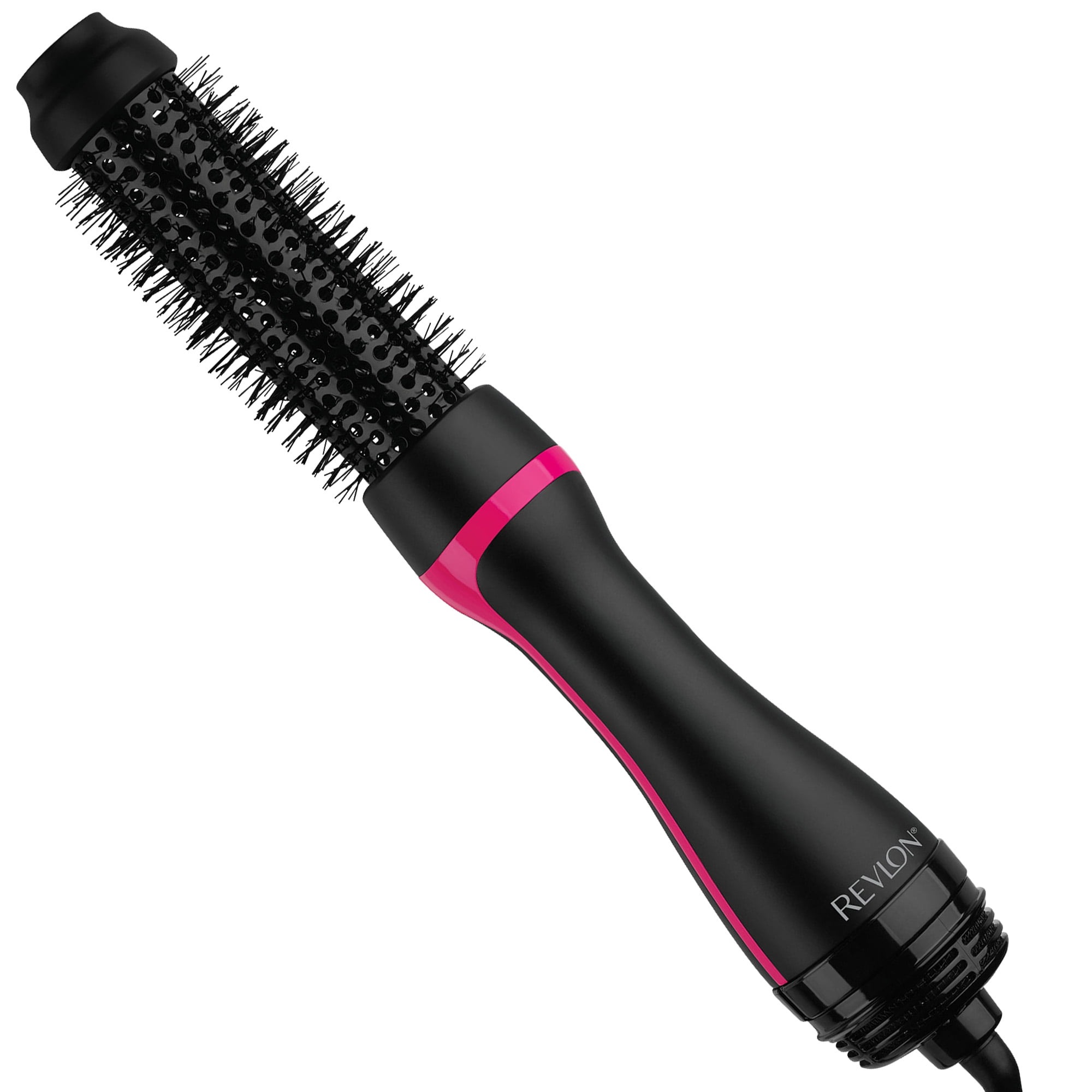 "Revlon One-Step Ceramic Hair Dryer and Volumizer Hot Air Brush Blower, 1.5"" Round, Black"