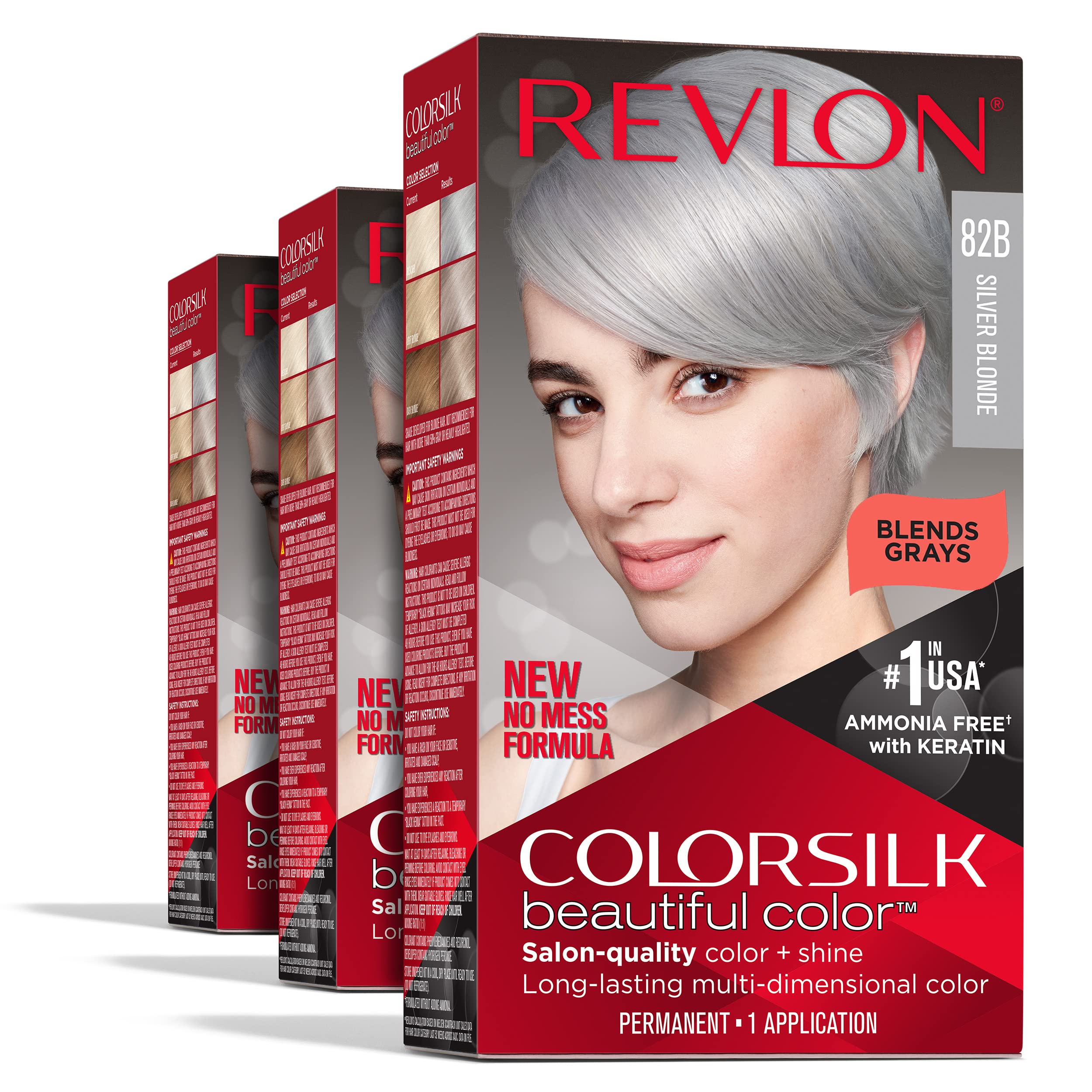 Revlon Permanent Hair Color, Permanent Blonde Hair Dye, Colorsilk with