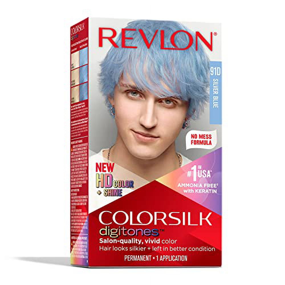 Revlon Permanent Hair Color ColorSilk Digitones with Keratin, 91D ...