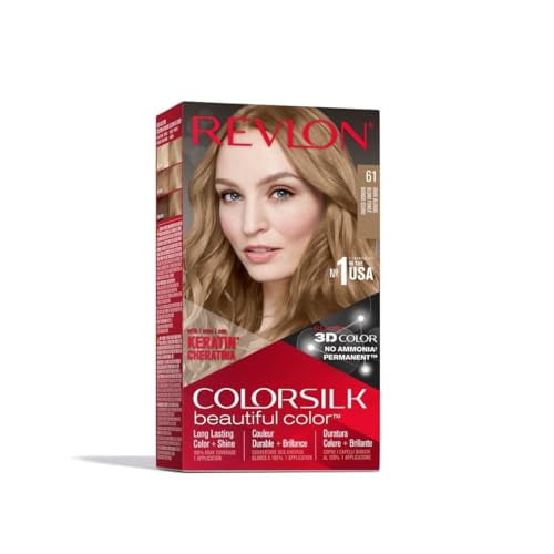 Revlon Permanent Hair Color, Permanent Hair Dye, Colorsilk with 100