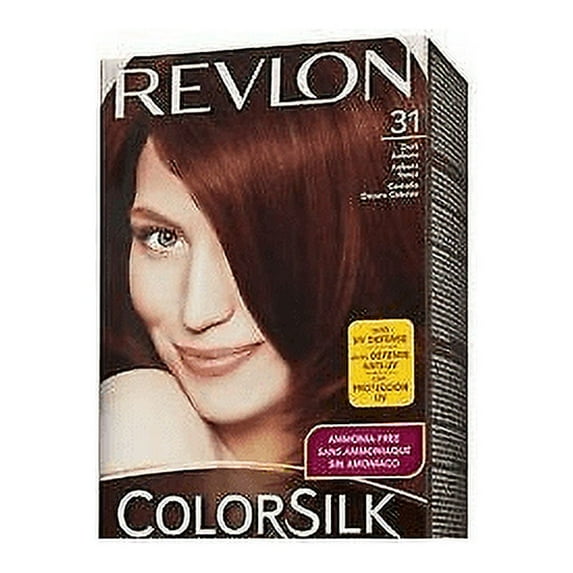 Revlon Permanent Hair Color Silk Ammonia Free, Dark Auburn, 1ct, 12-Pack