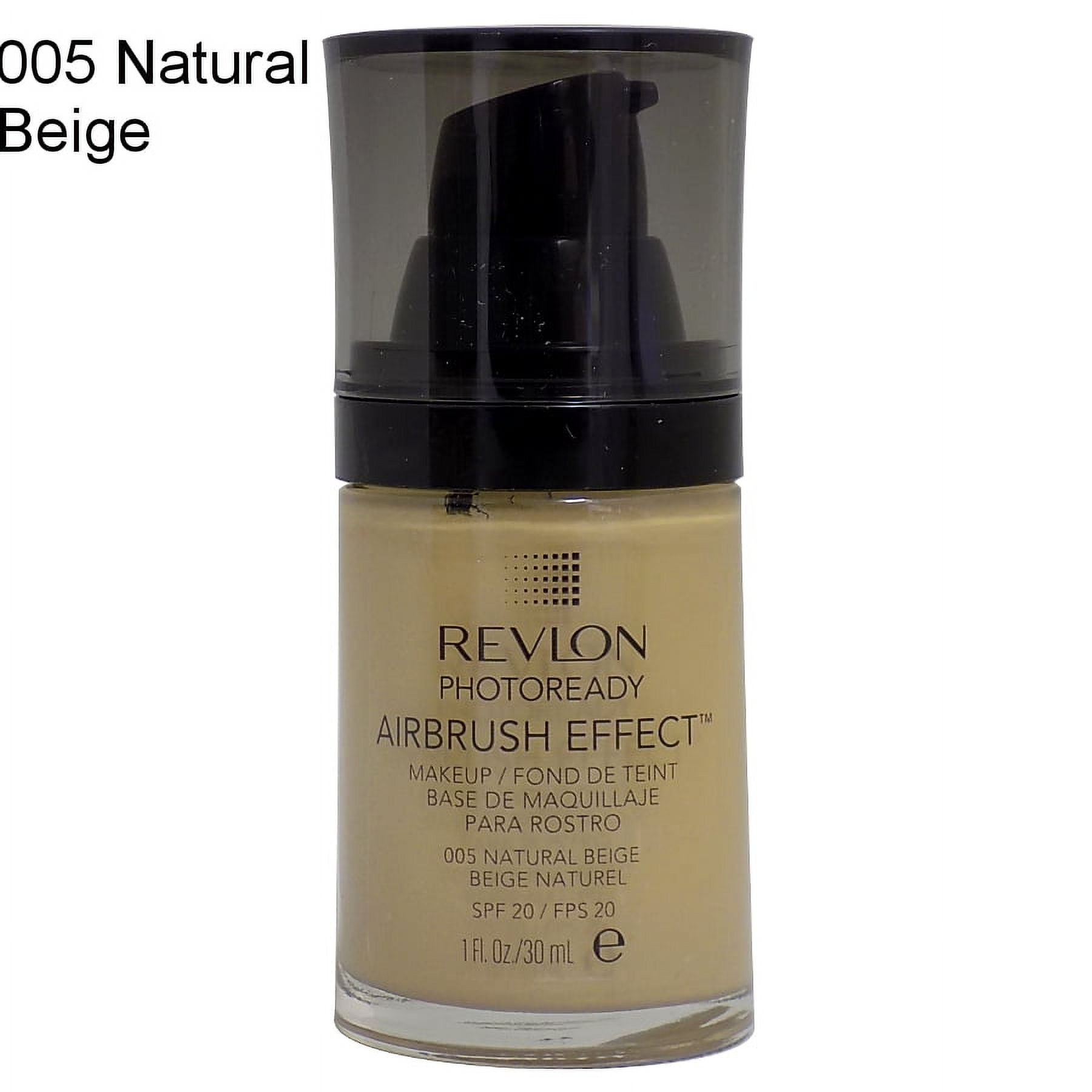 Revlon PhotoReady Airbrush Effect Makeup SPF20 005 Natural Beige 1 Fl Oz