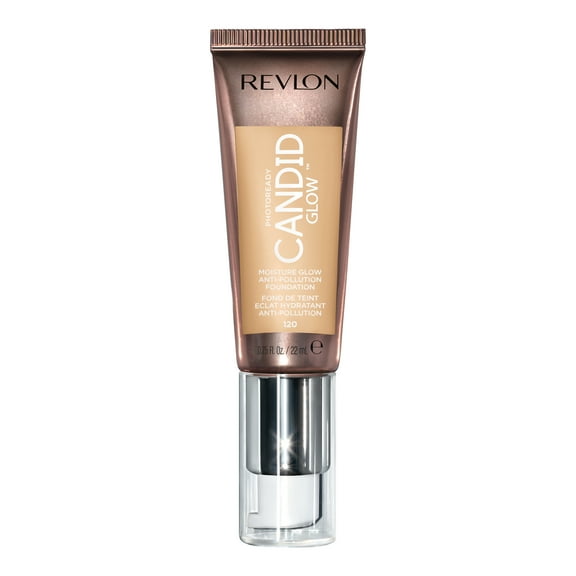 Revlon PhotoReady Candid Glow Moisture Glow Anti-Pollution Foundation, 120 Buff, 0.75 fl oz