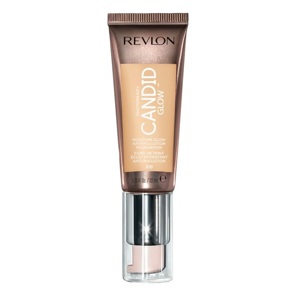 Revlon PhotoReady Candid Glow Moisture Glow Anti-Pollution Foundation, 210 Natural Ochre, 0.75 fl oz