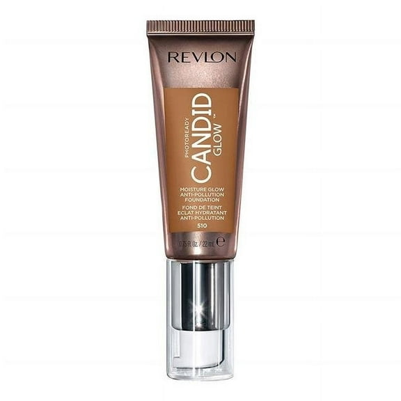 Revlon PhotoReady Candid Glow Moisture Glow Anti-Pollution Foundation, 510 Cappuccino, 0.75 fl oz