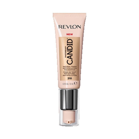 Revlon PhotoReady Candid Natural Finish Anti-Pollution Foundation, 210 Natural Ochre, 0.75 fl oz.