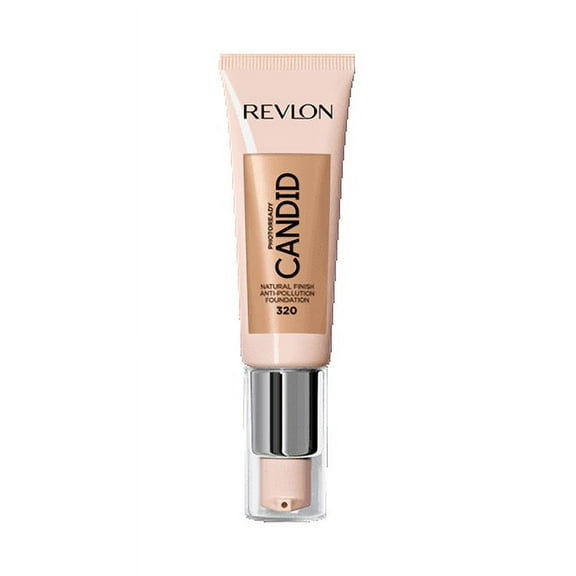 Revlon PhotoReady Candid Natural Finish Anti-Pollution Foundation, 320 Tawny, 0.75 fl oz.