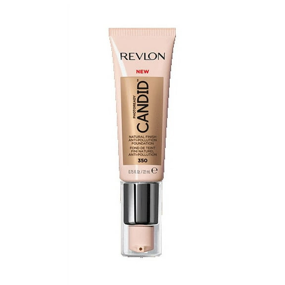 Revlon PhotoReady Candid Natural Finish Anti-Pollution Foundation, 350 Natural Tan, 0.75 fl oz.