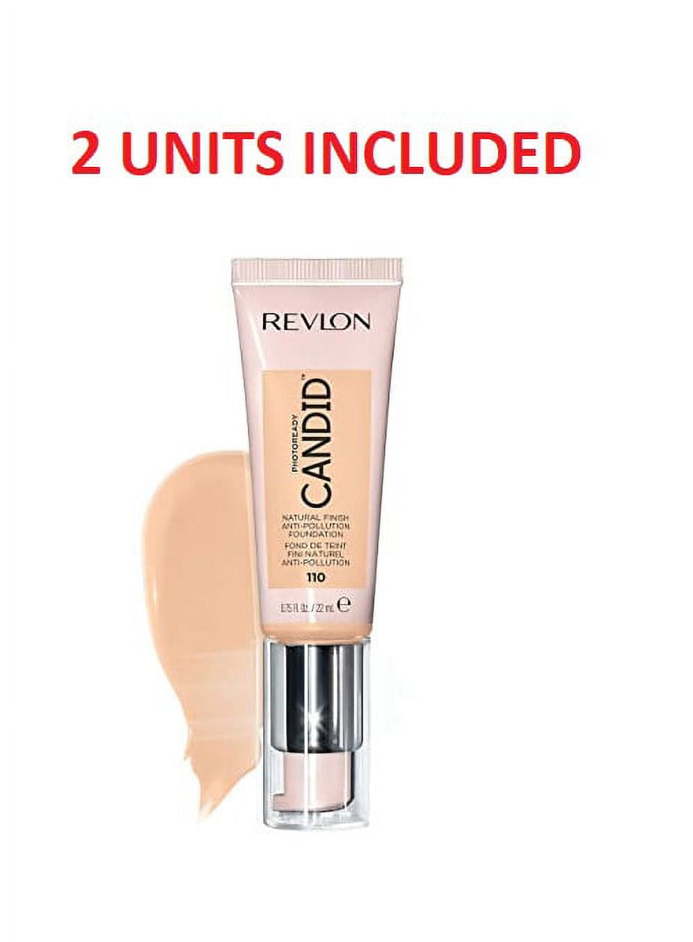 Revlon PhotoReady Candid Natural Finish Foundation 110 Porcelain, 2 UNITS