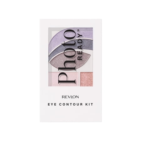 Revlon PhotoReady Eye Contour Kit Makeup Palette, Purple Shimmer Eyeshadow, 520 Watercolors, 0.1 oz