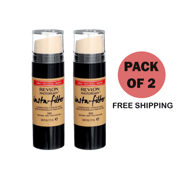 Revlon PhotoReady Insta-Filter Foundation, Natural Tan- 2 PACK